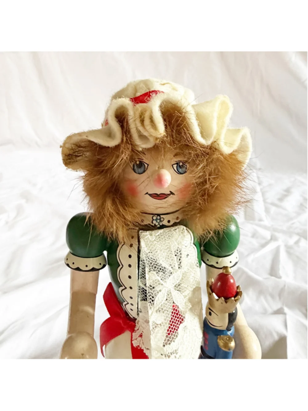 Nutcracker Village Clara Christmas Holiday Collection 1996 Wooden Girl Figurine